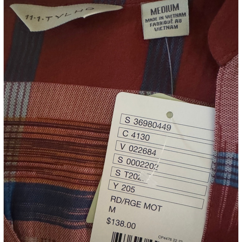 NWT‎ Anthropologie by Tylho Sao Paulo Tunic Dress Shirt Dress Size Medium - Picture 6 of 9
